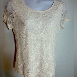 Misses Lace SS Top